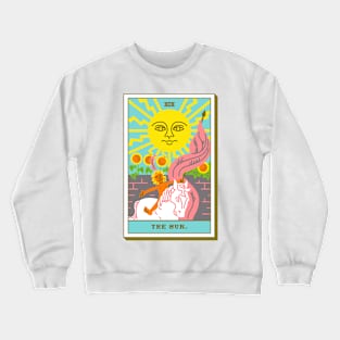 XIX - The Sun - Tarot Card Crewneck Sweatshirt